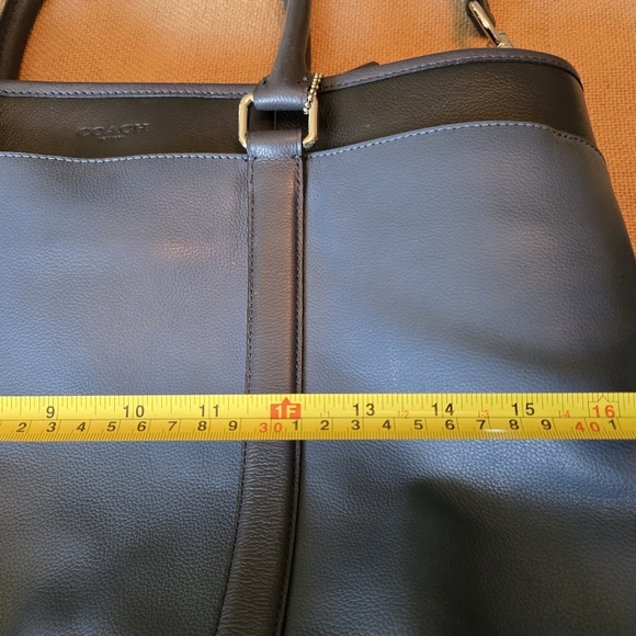 Coach Blue Leather Commuter Bag - Picture 3 of 4